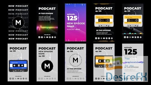 Podcast Stories Pack 33018433
