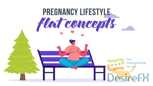 Pregnancy lifestyle - Flat Concept 33175707