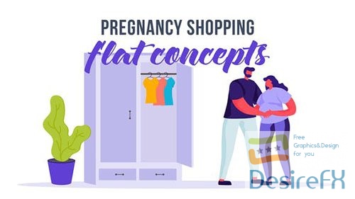 Pregnancy shopping - Flat Concept 33175777