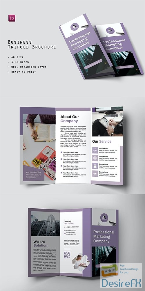Professional Trifold Business Brochure