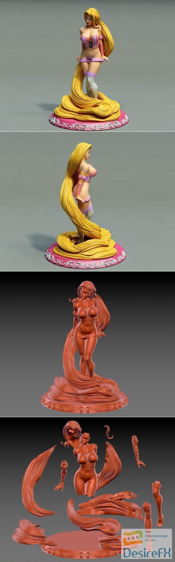 Rapunzel 3D Print