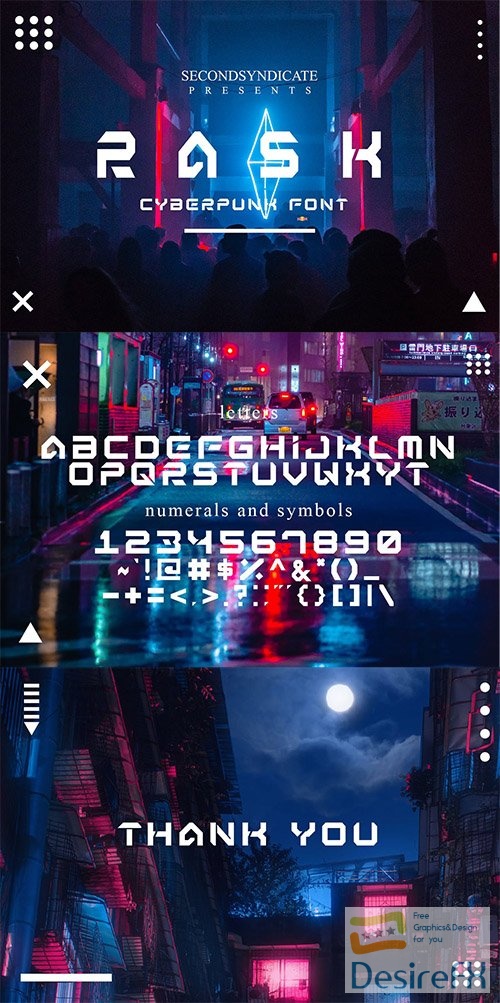 RASK - Cyberpunk Font