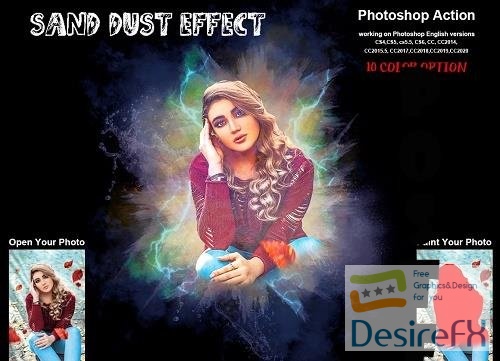 Sand Dust Effect Photoshop Action - 6260070