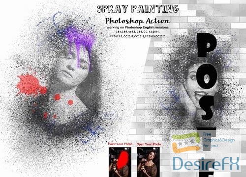 Spray Painting Photoshop Action - 6246276