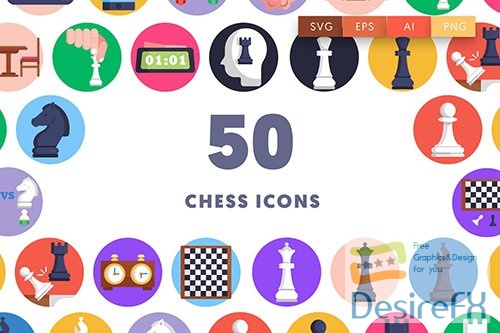 Vector 50 Chess Icons JPFRWJA