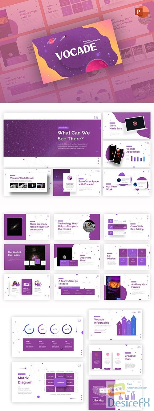 Vocade Education Creative PowerPoint Template