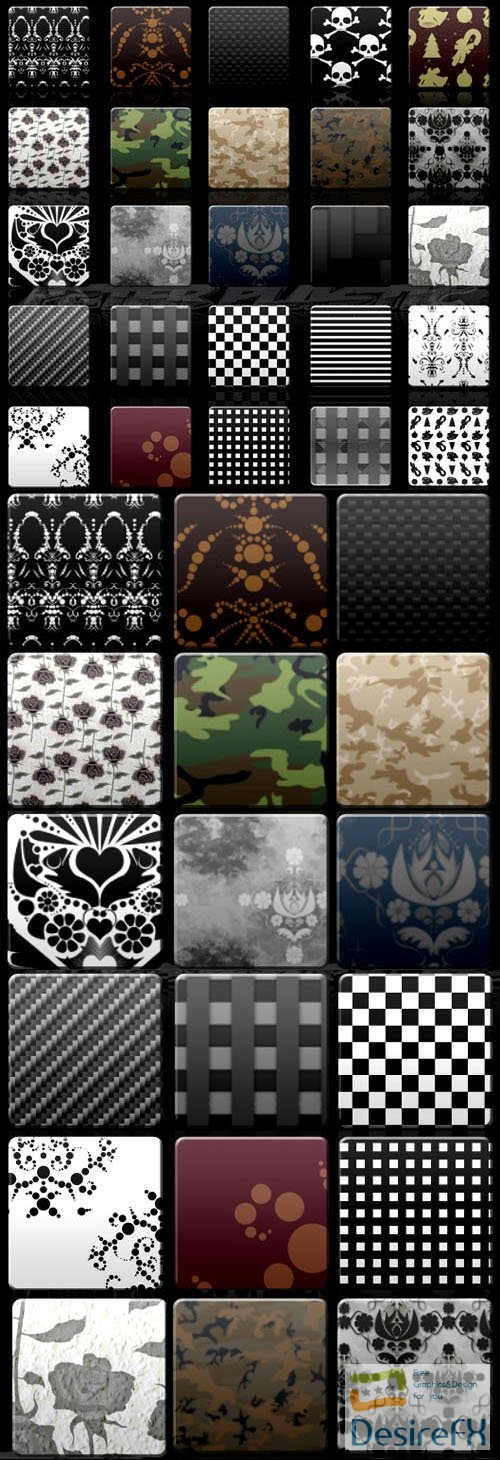 72 Patterns Styles Pack for Photoshop