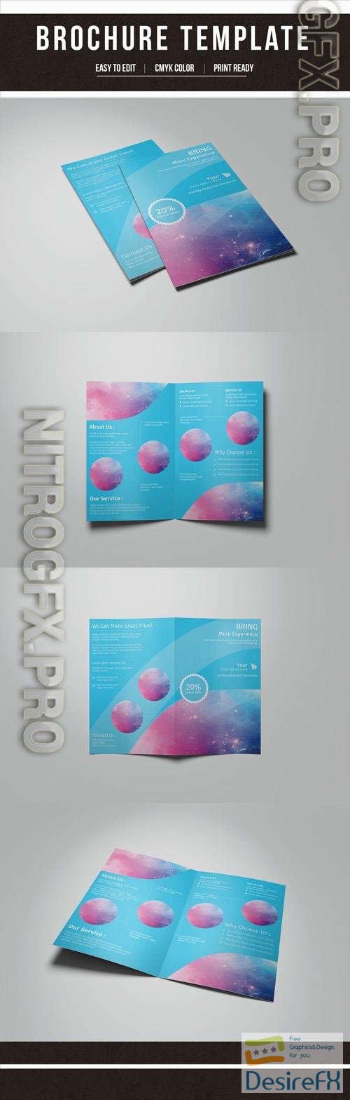 AdobeStock Blue Brochure Layout with Circular Photo Placeholders 1 196073630