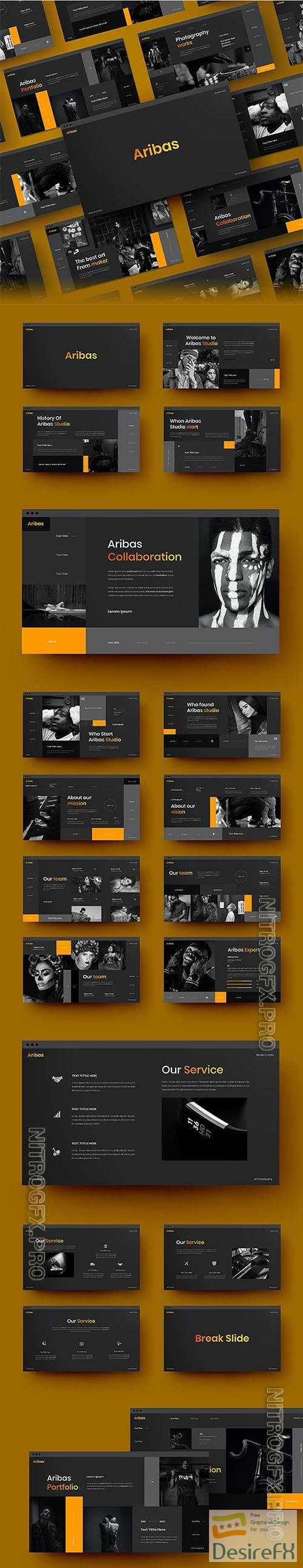 Aribas - Business Powerpoint, Keynote and Google Slides Template