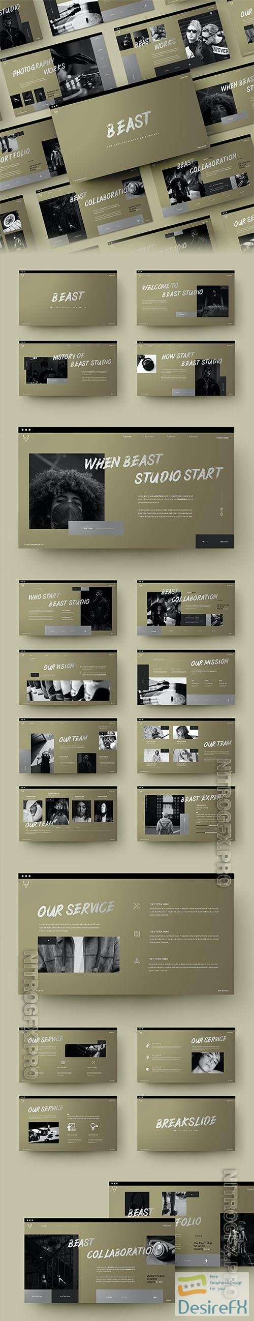 Beast - Business  Powerpoint, Keynote and Google Slides Template