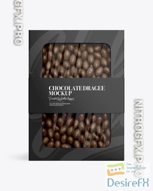 Box with Chocolate Dragee Mockup 77021