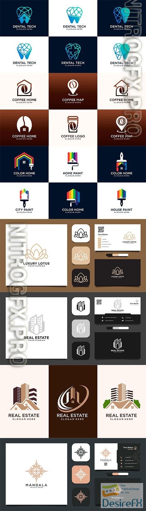 Business card and Logo vector design