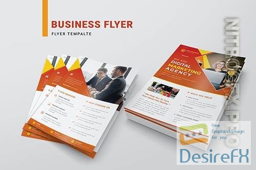Business Flyer Template RDG3TLA PSD