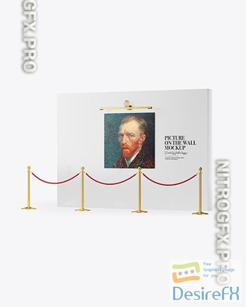 Canvas Picture on the Wall Mockup 82036
