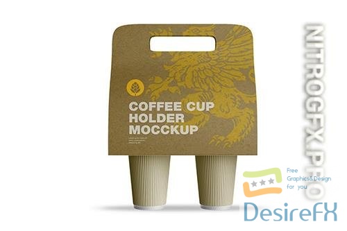 Coffee Cups Holder Mockup YBDXTX3 PSD