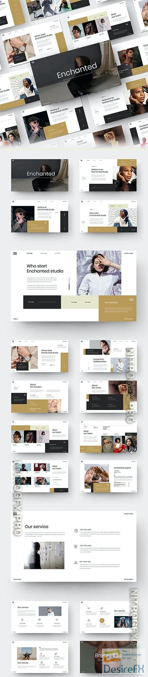 Enchanted - Business Powerpoint, Keynote and Google Slides Template