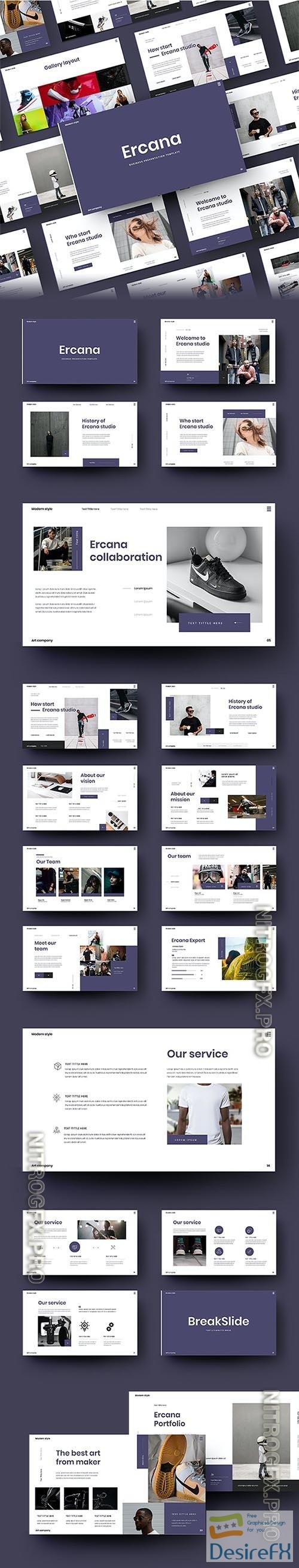 Ercana – Business Powerpoint, Keynote and Google Slides Template