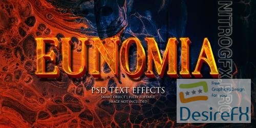 Eunomia text effect Premium Psd