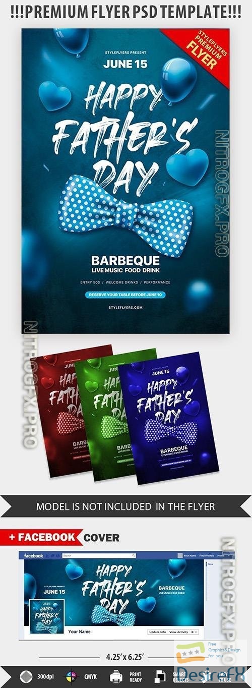Father’s Day Flyer PSD