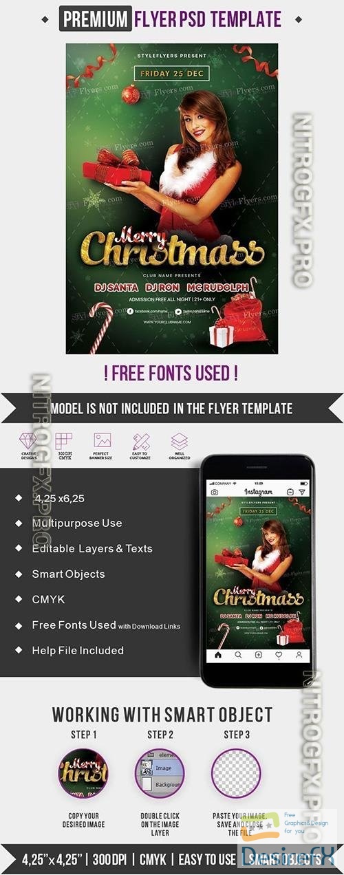 Flyer Template - Merry Christmas