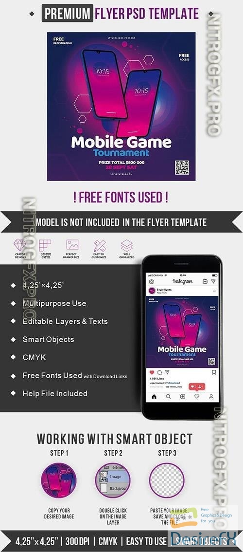 Flyer Template - Mobile Game Tournament