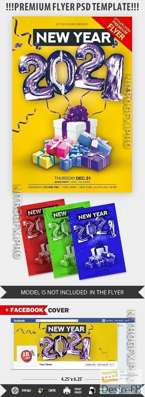 Flyer Template - New Year Party