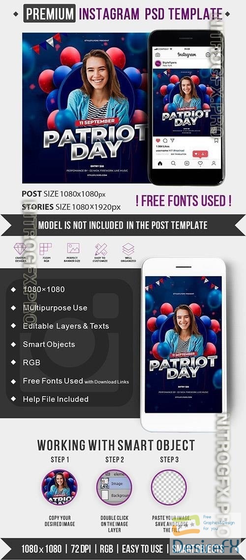 Flyer Template - Patriot Day