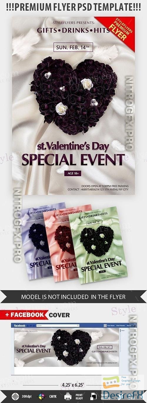 Flyer Template - St. Valentine’s Day Event