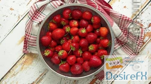 Freshly Harvested Strawberries