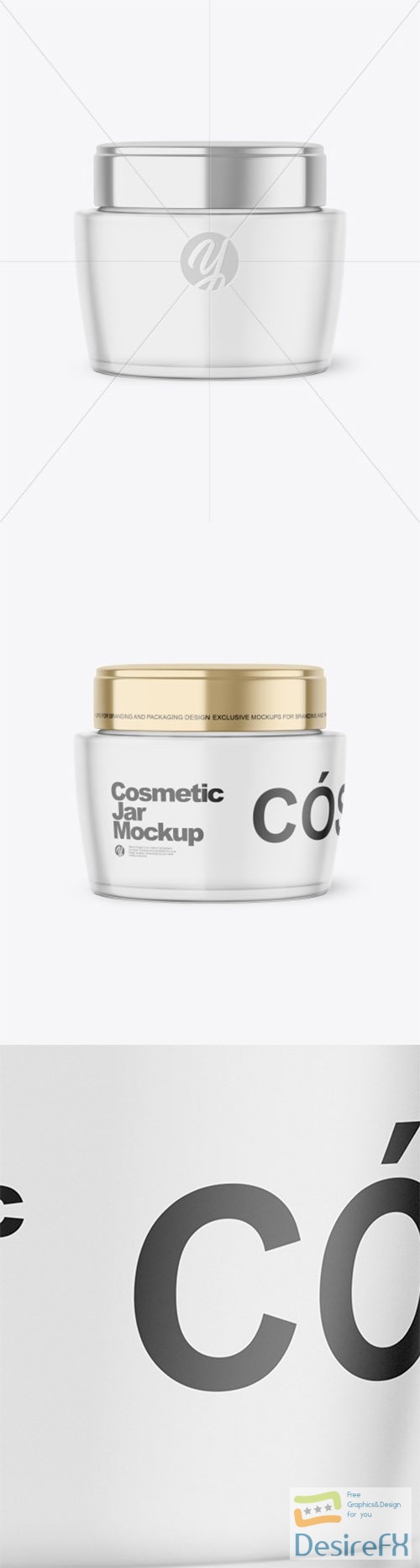 Frosted Glass Cosmetic Jar Mockup 84580 TIF