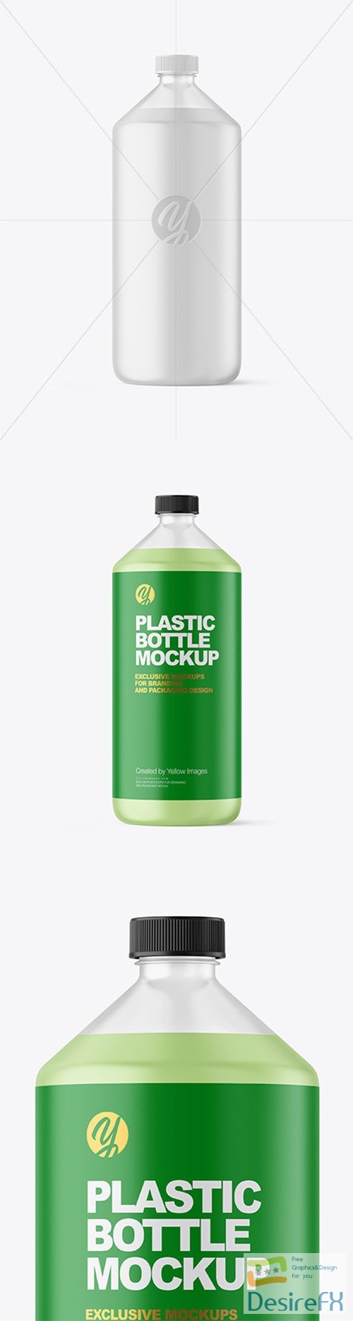 Frosted Plastic Bottle Mockup 84719 TIF