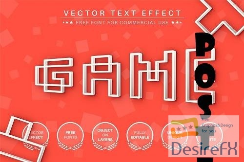 Game - editable text effect - 6405852