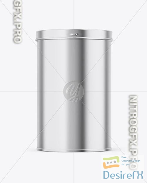 Glossy Metallic Tin Can Box Mockup 82806