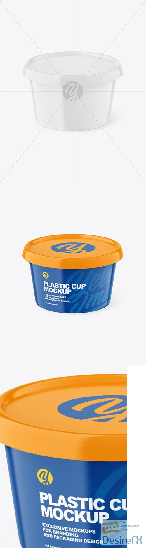Glossy Plastic Cup Mockup 85580 TIF
