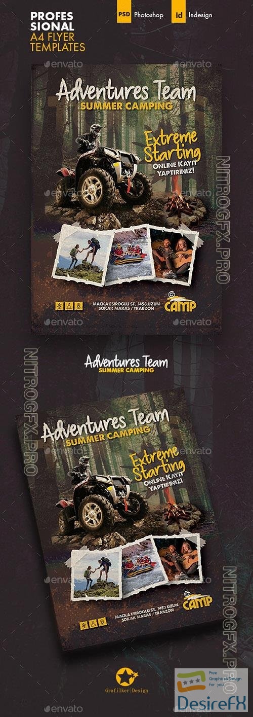 GR - Camping Adventure Flyer Templates 27511265