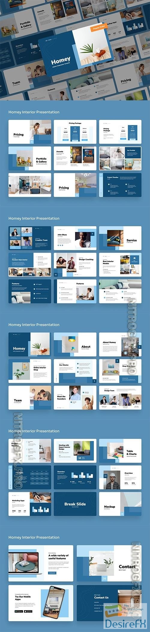 Homey - Interior - Powerpoint and Keynote Template