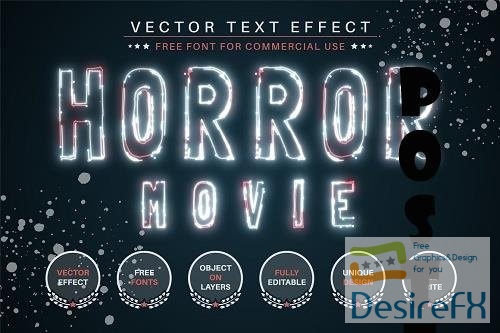 Horror Movie - Editable Text Effect - 6437199