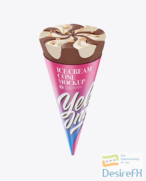 Ice Cream Cone Mockup 25430