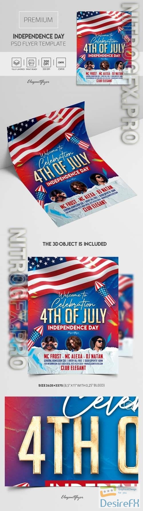 Independence Day Premium PSD Flyer Template