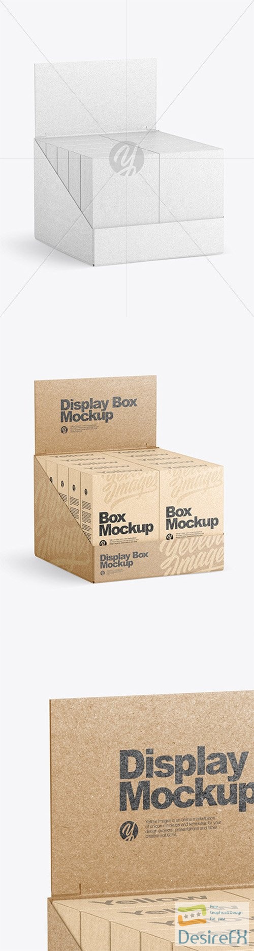 Kraft Display Box with 10 Kraft Boxes Mockup 86182 TIF