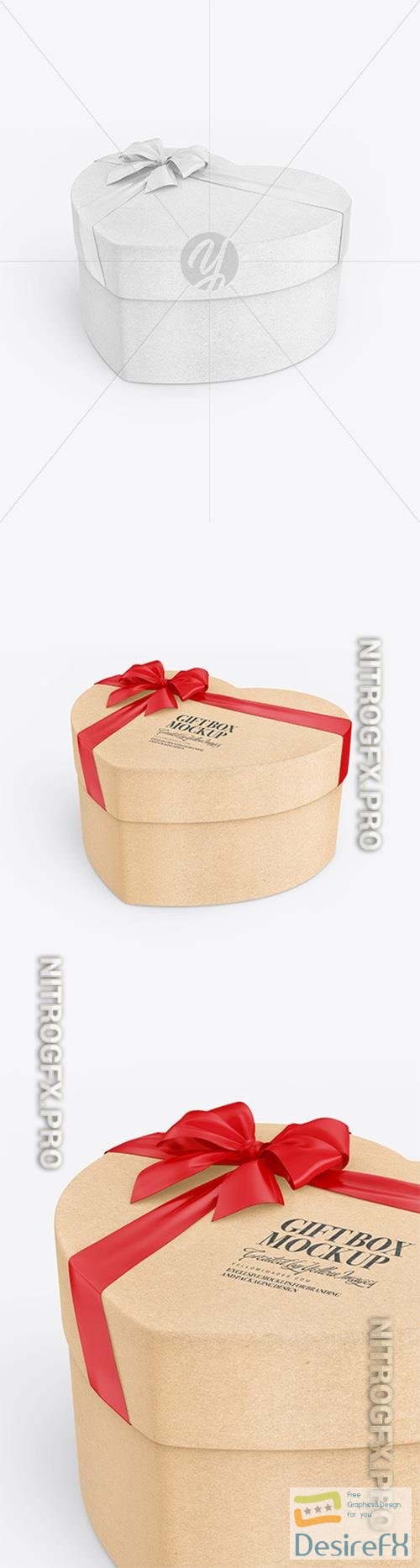 Kraft Gift Box Mockup 82630