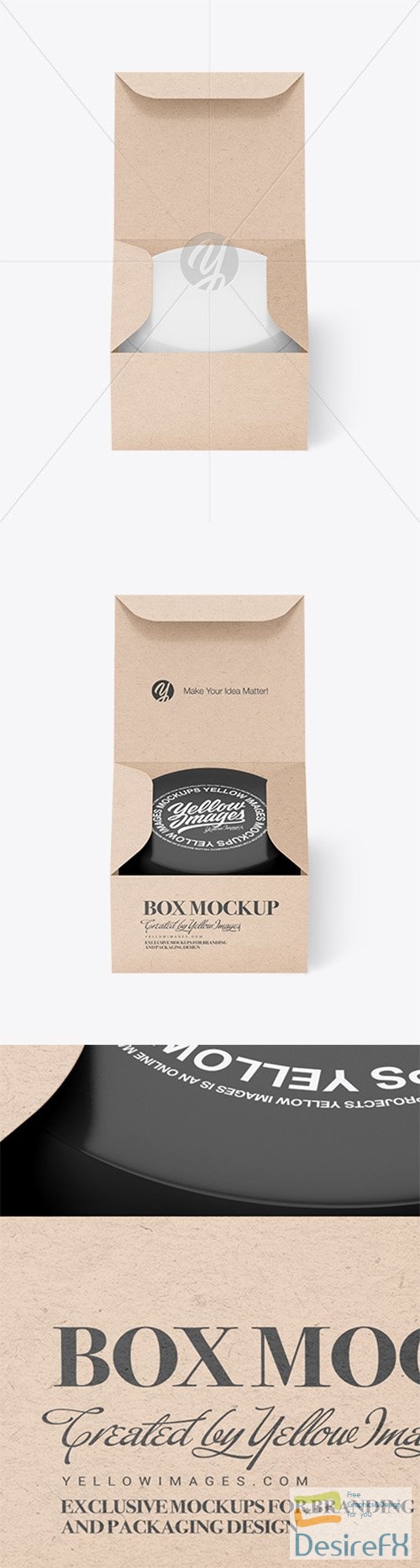 Kraft Paper Box with Cosmetic Jar Mockup 84828 TIF