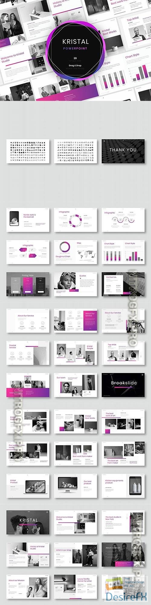 Kristal – Business Powerpoint, Keynote and Google Slides Template