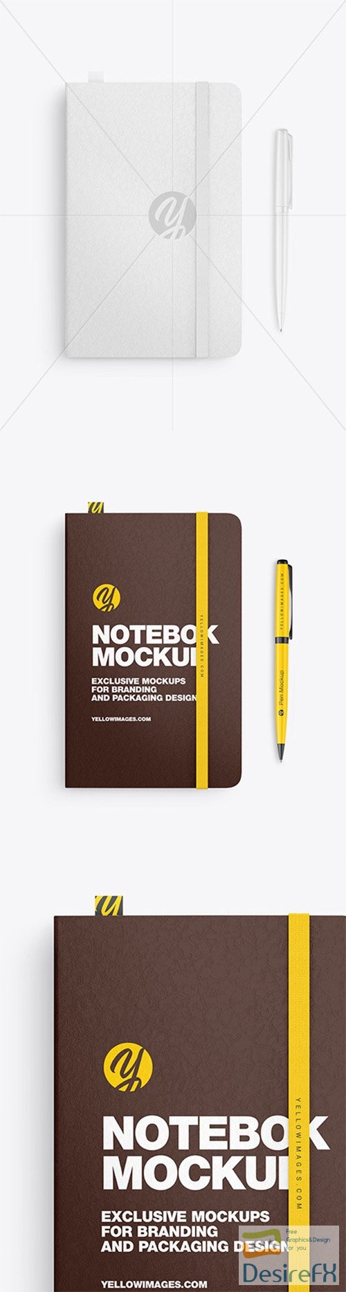 Leather Notebook with Pen Mockup 85953 TIF