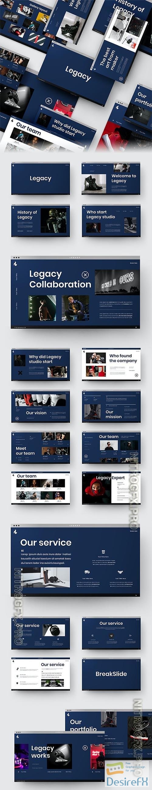 Legacy – Portfolio and Photography Powerpoint, Keynote and Google Slides Template