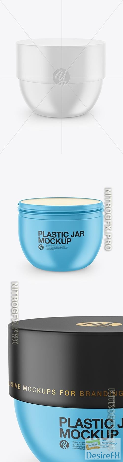 Matte Plastic Jar Mockup 82645