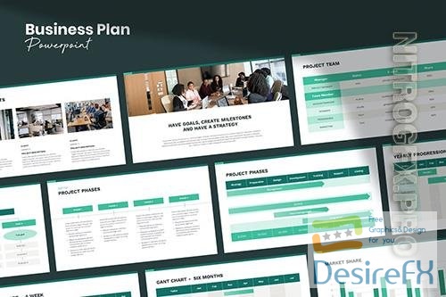 Modern Business Planner Powerpoint and Google Slides Template