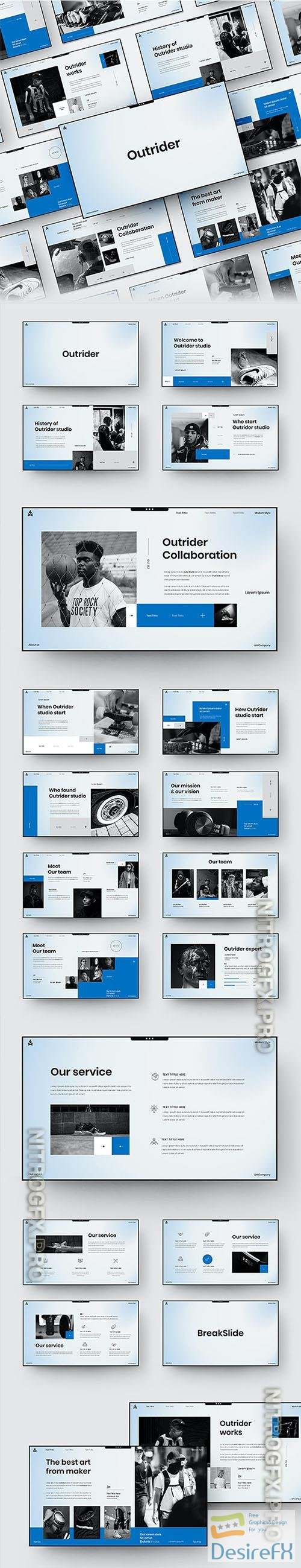 Outrider - Business Powerpoint, Keynote and Google Slides Template