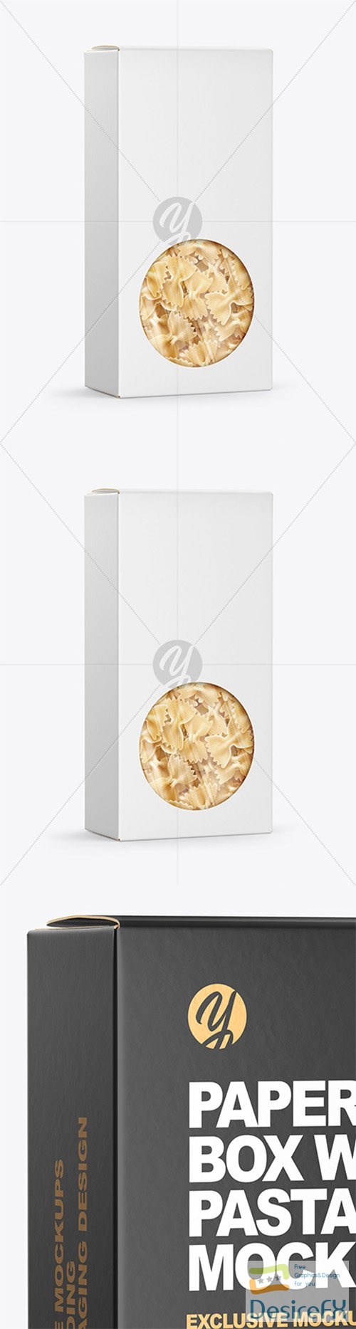Paper Box with Farfalle Pasta Mockup 69152 TIF