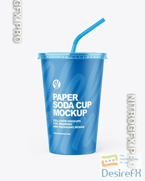 Paper Soda Cup Mockup 77034